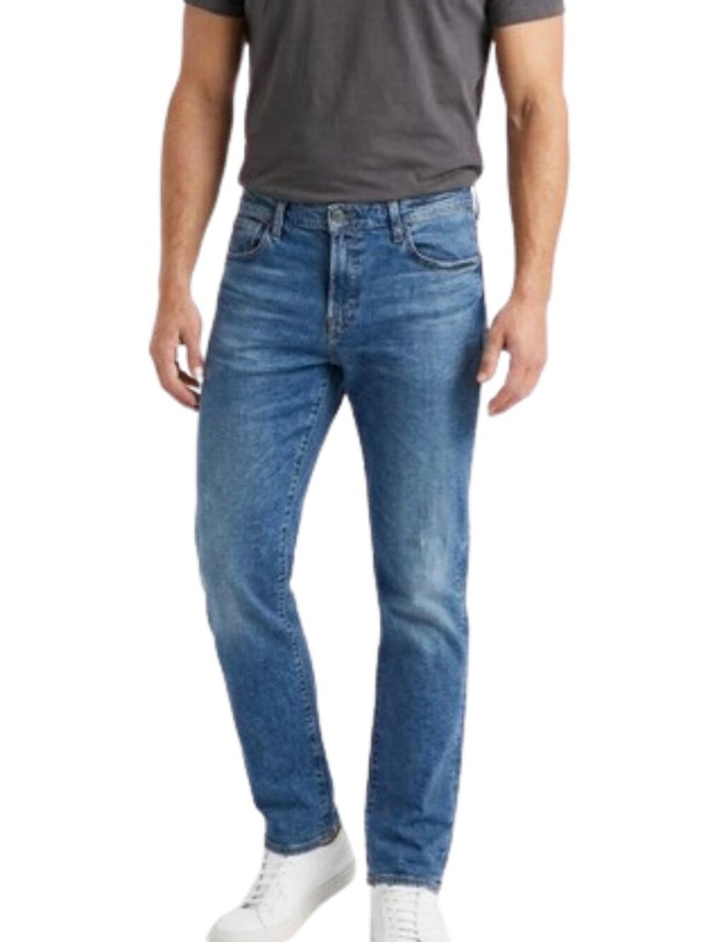 AG-ed™ Jeans Everett Slim Straight Medium Blue Unique Vintage Hand Finish 36x33